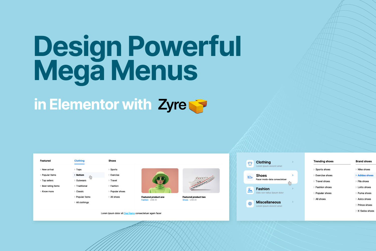 Design Powerful Mega Menus in Elementor with Zyre Addons